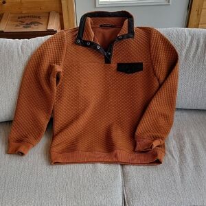 Brown Quilted Hoodie with Cozy Fleece